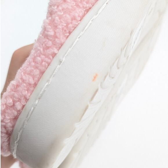 Mia Cozi Faux Fur Check Slide Slippers Backless Women's Pink Size US8M EU39 - Picture 8 of 10